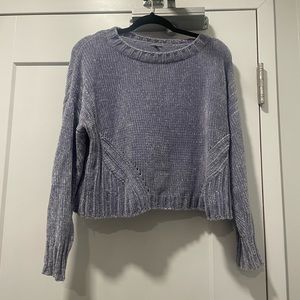 Purple Cropped Sweater